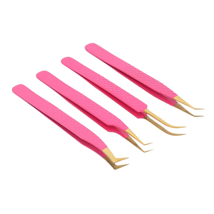 Nouvelle pince à épiler en acier inoxydable brevetée avec source lumineuse pince à épiler à pointe en fibre de marque privée - Product Image 2