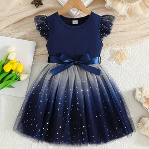Robe de soirée mi-longue pour filles, sans manches, décontractée, respirante, à imprimé moderne, logo personnalisé, fabrication directe en usine, 2025 - Product Image 1