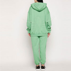 Conjunto Deportivo Informal de Verano para Mujer, Hecho en Pakistán, Personalizado, de Alta Calidad, Grueso, con Capucha, Diseño 2 en 1, Color Sólido - Product Image 3