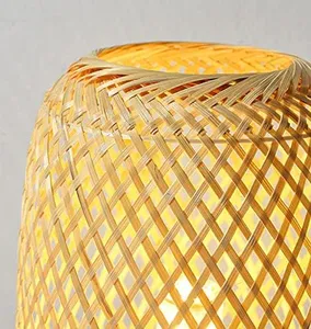 Lámpara de bambú tejida hecha a mano de Vietnam única y de alta calidad, decoración del hogar, luz de mesa de dormitorio hecha a mano - Product Image 2