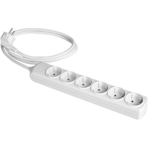 Multipresa bianca 3680W 6 prese cavo 3m 250V 16A (Solera 8036) - Product Image 1