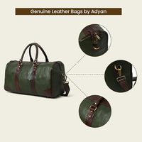 Sac de Voyage Week-end en Cuir Véritable de Haute Qualité, Finition Vintage, Doux et Résistant, Fermeture Éclair, Couleur et Logo Personnalisables, Extérieur IR