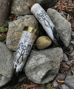 Corne à boire Viking authentique pour la bière corne polie de bœuf/vache de haute qualité pour boire corne naturelle de Artisan Craft - Product Image 1