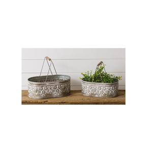 Jardinera Galvanizada de Estilo Moderno para Decoración Exterior, Aporta un Toque Rústico y Elegante a Patios, Terrazas y Jardines - Product Image 6