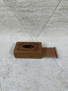 Caja de pañuelos de madera Thuya marroquí hecha a mano, caja de pañuelos de madera decorativa, caja de pañuelos de madera - Product Image 6