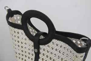 Bolso de verano ecológico de Vietnam para mujer, Mimbre minimalista a la moda con dos asas/correas, nuevo estilo, regalo de compras - Product Image 5