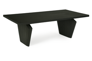 Mesa de Comedor Moderna de Madera Maciza con Base Esculpida, Muebles de Comedor de Madera Natural Hechos a Mano para el Hogar y Restaurantes - Product Image 3