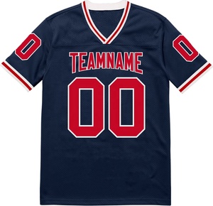 Camiseta de Fútbol Americano Personalizada con Colores y Nombre/Número del Equipo, Talla Grande para Hombre, con Mangas Cortas y Tela Transpirable - Product Image 6