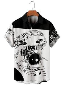 เสื้อยืดแขนสั้นติดกระดุมสำหรับผู้ชาย เล่นเทนนิสและแบดมินตัน พิมพ์ลายดิจิทัล โพลีเอสเตอร์ 100% แห้งเร็ว 180 กรัม - Product Image 3