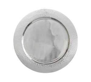 Hammered Nickel Charger Plate For Usage Table Home Hotel Restaurant Wedding High Quality Bulk Quantity Wholesale Manufacturer - Product Image 1