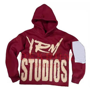 Sudaderas con Capucha Bordadas para Hombre, Estilo Desgastado, Hechas en Pakistán, Precio al por Mayor 2026, Alta Calidad, Logotipo y Color Personalizables, Transpirables - Product Image 1