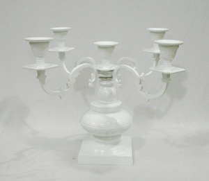 Hot Shiny Polish Nickel Plated Fancy Wedding Centerpiece Tabletop Decorative Large <b>Candelabra</b> Vintage Premium Quality <b>Candelabra</b> - Product Image 4