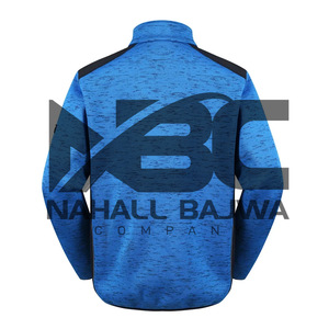 Veste de travail haute visibilité pour hommes, sweat-shirt chaud en polaire brossé avec poches zippées. - Product Image 2