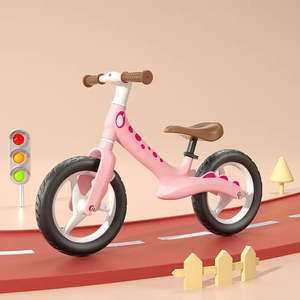 <b>Kids</b> Balance <b>Bike</b> Mini Rider 12 Inch Lightweight Nylon Pink - Product Image 1