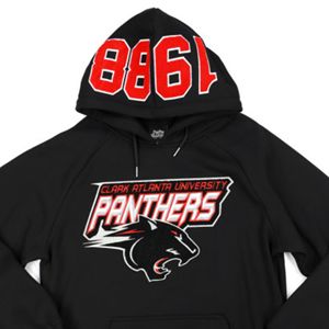 Sudadera con capucha Clark Atlanta University Panthers 1988 1865 Solid Lined 1988 1865 Tribute Mascot Logo Custom Collegiate Apparel Unisex - Product Image 2