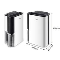 Deye DYD-T23A 23L/jour ioniseur intégré smart wifi toute la maison purificateur d'air machine usage domestique domestique portable déshumidificateur