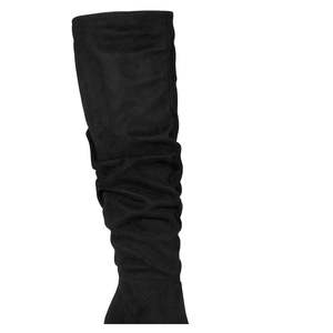 Stivali da Donna Material Girl Myah Sopra il Ginocchio in Camoscio, Comodi Stivali Western in Gomma PVC Stampata Nera, Taglia 7.5 M per l'Inverno - Product Image 2