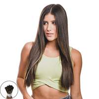 Extensions de cheveux indiens 100% naturels, qualité Remy, colle à la kératine italienne, textures lisses/bouclées/ondulées, longueurs 14-24 cm, 50 mèches/paquet