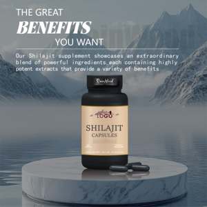 כמוסות ראיינווד שילאג'יט, שילאג'יט הימלאי 500 מיליגרם, תוסף תזונה OEM, כמוסת שילאג'יט - Product Image 3