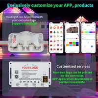 Control inteligente rgbw led pixel led luces navideñas ucs7604 1,02 W 4 wire 48V pixel LED Point lights