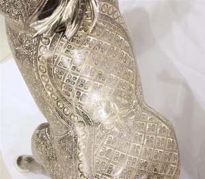 Escultura de caballo grande artesanal de latón de Pakistán, escultura de latón original de Pakistán, decoración de latón de caballo - Product Image 2