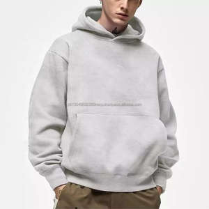 Sweat-shirts à capuche pour hommes 6XL ODM 2026, logo personnalisé, polaire 3D gaufré, poids lourd, coupe oversize, couleur unie, avec logo personnalisé, collection homme 2026 - Product Image 6