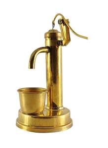 Bomba de mano de latón de estilo antiguo, artesanías de Metal Vintage, decoración elegante para el hogar y la Oficina, pieza de exhibición pulida - Product Image 3