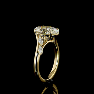 Anillo de Diamante Cultivado en Laboratorio de 3.30 Quilates, Corte Ovalado, Certificado IGI, Plata de Ley 925, Diseño Romántico, Elegante y Duradero, Venta al Por Mayor - Product Image 2