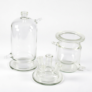 Réacteur photochimique 50 ml, réacteur photocatalytique UV à double enveloppe en verre avec fenêtre lumineuse supérieure en quartz TPR-S50GD Lab - Product Image 4