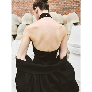 Calidad superior LINRI SILK SATIN LONG CAPE Mison Satin Ropa de mujer elegante Whiteant del fabricante de Vietnam - Product Image 3