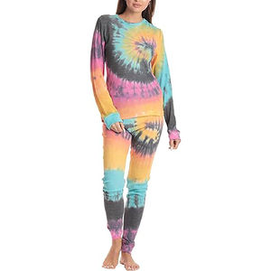 Conjunto Deportivo Tie Dye para Mujer, Hecho con Impresión por Sublimación, Precio al por Mayor, Nuevo Diseño, Conjuntos Deportivos de 2 Piezas para Mujer con OEM - Product Image 1