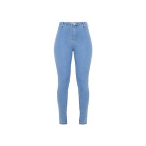 Jeans de Mezclilla Clásicos de Corte Recto y Ajuste Regular de Alta Calidad, Personalizados, de Poliéster/Algodón Ecológico, Cintura Media, Casuales, Elásticos para Mujer - Product Image 4
