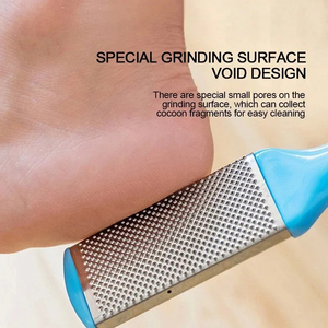 Heel Clean Pedicure Tools Callus Remover Foot Scrubber Foot <b>File</b> and Callus Remover Feet Massage Brush Manicure Foot Care Tools - Product Image 4