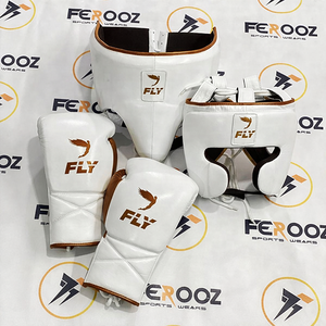 Nouvel Arrivage Ensemble de Sparring de Boxe Professionnel FLY Pro Punching Winning en Cuir de Vachette Véritable, Respirant, Durable et Confortable - Product Image 6