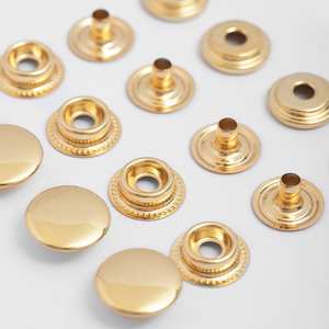 Boutons pression modernes en métal et attaches artisanales en cuir Boutons pression de haute qualité pour jeans vestes manteaux sacs chaussures - Product Image 3