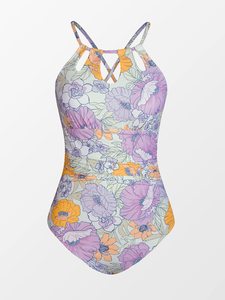 Maillot de bain maillot de bain femme une pièce maillot de bain sport entraînement maillot de bain sans manches maillot de bain - Product Image 5