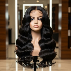 Glee Impex GI-IHWE-22NW, tissage de cheveux vierges indiens bruts de 22 pouces, non traités, vague naturelle, cuticules alignées, double permanente à la machine - Product Image 4