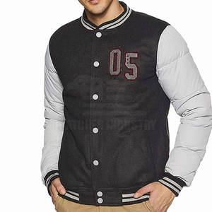 Chaqueta con letras de estilo único Chaqueta con letras personalizada Precio bajo Chaqueta con letras de la mejor calidad - Product Image 1