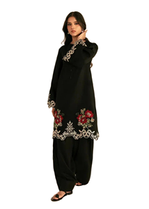 Ensemble Shalwar Kameez classique de haute qualité pour femme Style ethnique intemporel avec tenue de fête longue durée - Product Image 4