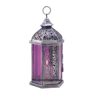 Lámpara Decorativa de Hierro Estilo Marroquí, Farolillos de Mesa para Ramadán, Iluminación Festiva para el Hogar - Product Image 6