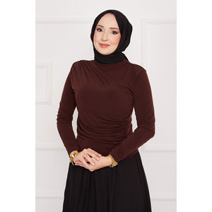 Vestido ajustado Sandy con estampado de café - Product Image 3