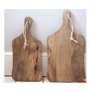 Nouveauté Planche à découper en bois d'acacia de forme ronde Vente chaude Blocs à découper en bois Articles de cuisine Planches à servir pour charcuterie - Product Image 2