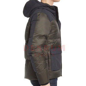Nouvelle veste matelassée élégante pour homme, sans motif, pour l'hiver, de haute qualité, à col montant, avec logo sur le devant, séchage rapide et respirante - Product Image 3