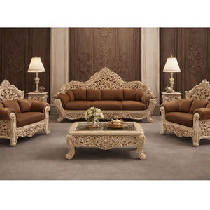 Juego de Sofás de Sala de Estar de Estilo Villa Tradicional Moderna de Primera Calidad, Muebles de Salón Europeos Tallados Personalizados, Mejores Precios de Venta - Product Image 1