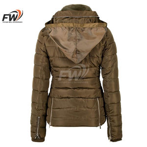 Chaquetas de Lujo para Hombre al por Mayor OEM, Estilo Deportivo de Invierno y Primavera, Suaves, Brillantes, Acolchadas, con Cierre de Cremallera y Botones, de Nailon Casual - Product Image 3