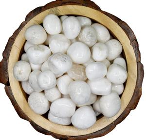 Piedras de cristal de scolecite de alta calidad, artesanías de piedra semipreciosa pulida tallada para Feng Shui, decoración del hogar a mano - Product Image 1