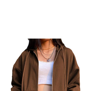 เสื้อแจ็คเก็ตผ้าฟลีซแบบสบายๆ สำหรับผู้หญิง สไตล์ลำลอง มีฮู้ด อุ่น นุ่ม น่ากอด ใส่ได้ทุกวัน เหมาะสำหรับฤดูหนาว มีโลโก้ด้านหน้า มีกระเป๋า ไม่เป็นขุย ซับในอย่างดี น้ำหนัก 280 กรัม - Product Image 5