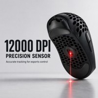 Souris de jeu sans fil mini légère tri-mode 12000 DPI rechargeable RGB ergonomique creuse USB