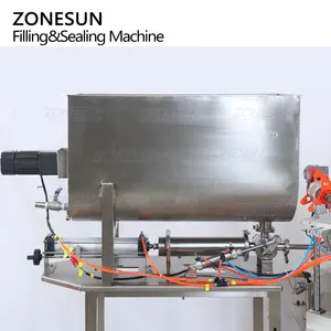 ZONESUN ZS-FS600 automatico rotante pasta miele gelato Yogurt marmellata tazza riempimento macchina per l'imballaggio di tenuta