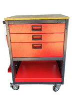Armoire à outils modulaire en métal à 3 tiroirs personnalisable, robuste, en acier, mobile, avec peinture électrostatique, pour usage industriel – Offre Spéciale